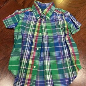 Ralph Lauren toddler boy button up shirt 3T